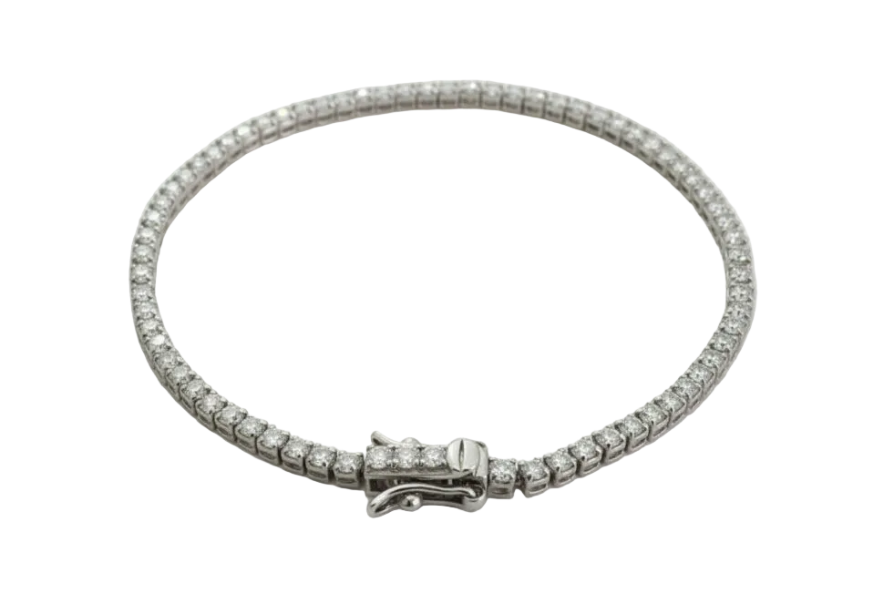925 Sterling Silver Cubic Zirconia Tennis Bracelet