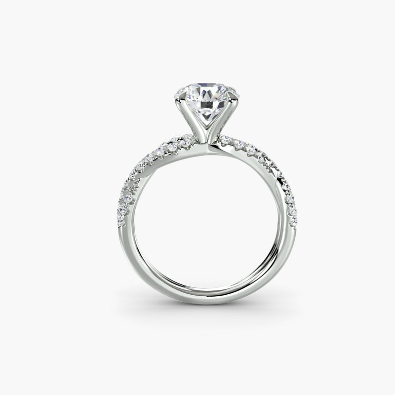The Twisted Pavé Solitaire