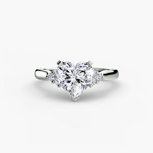 Solitaire with Cluster Shoulders 2