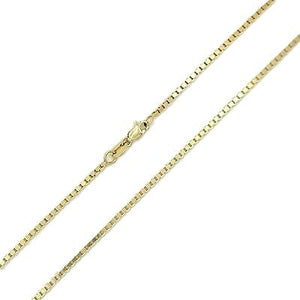 Yellow Gold Box Chain, 14k, 16 Inches
