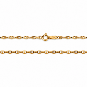 18K Yellow Gold Anchor Chain Necklace