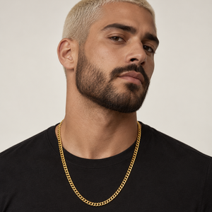 18K Yellow Gold Curb Chain Necklace