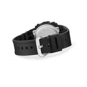 Casio G-Shock Black Resin Digital Watch 42.8mm 200m DW-5600UE-1 resin band and buckle
