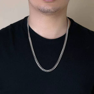 Silver Rhodium Plated Miami Cuban Chain. 925, 60.3gr , 24 