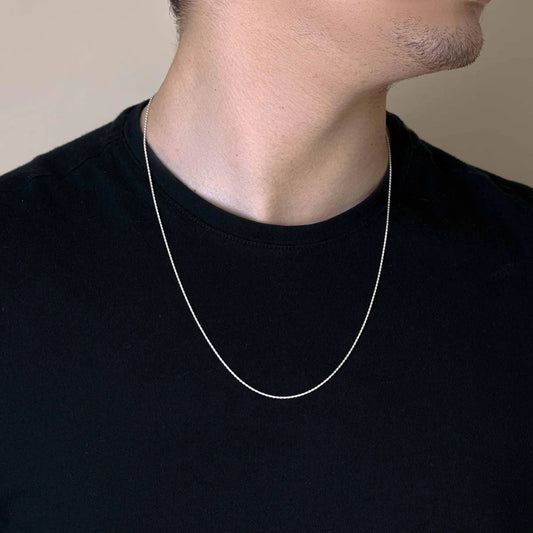 Sterling Silver Rope Chain, 22 Inches