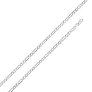 Silver Figaro Style Chain 5.6mm , 26
