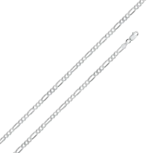Silver Figaro Style Chain 5.6mm , 26"