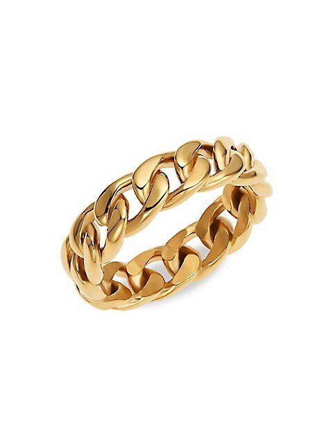 Yellow Gold Chain Link Ring.