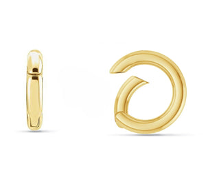 Yellow Gold Push In Charm Connector, 14k