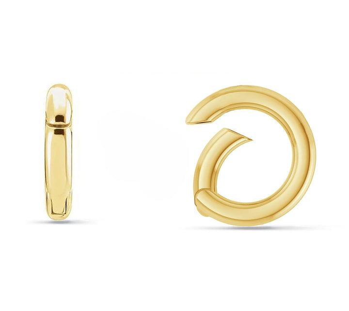 14K Yellow Gold Push In Charm Connector