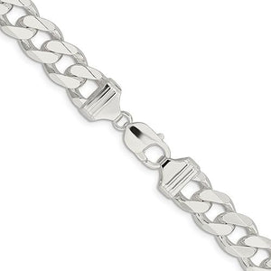 Sterling Silver Curb chain 24 Inches, 8mm