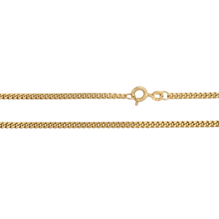 10K Yellow Gold Curb Chain Necklace
