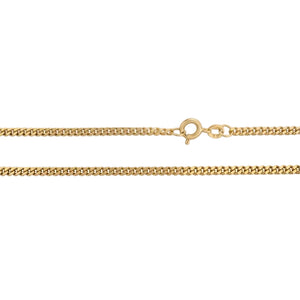 10K Yellow Gold Curb Chain Necklace