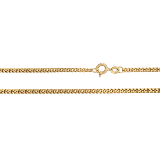 10K Yellow Gold Curb Chain Necklace