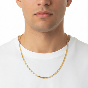 10K Yellow Gold Curb Chain Necklace