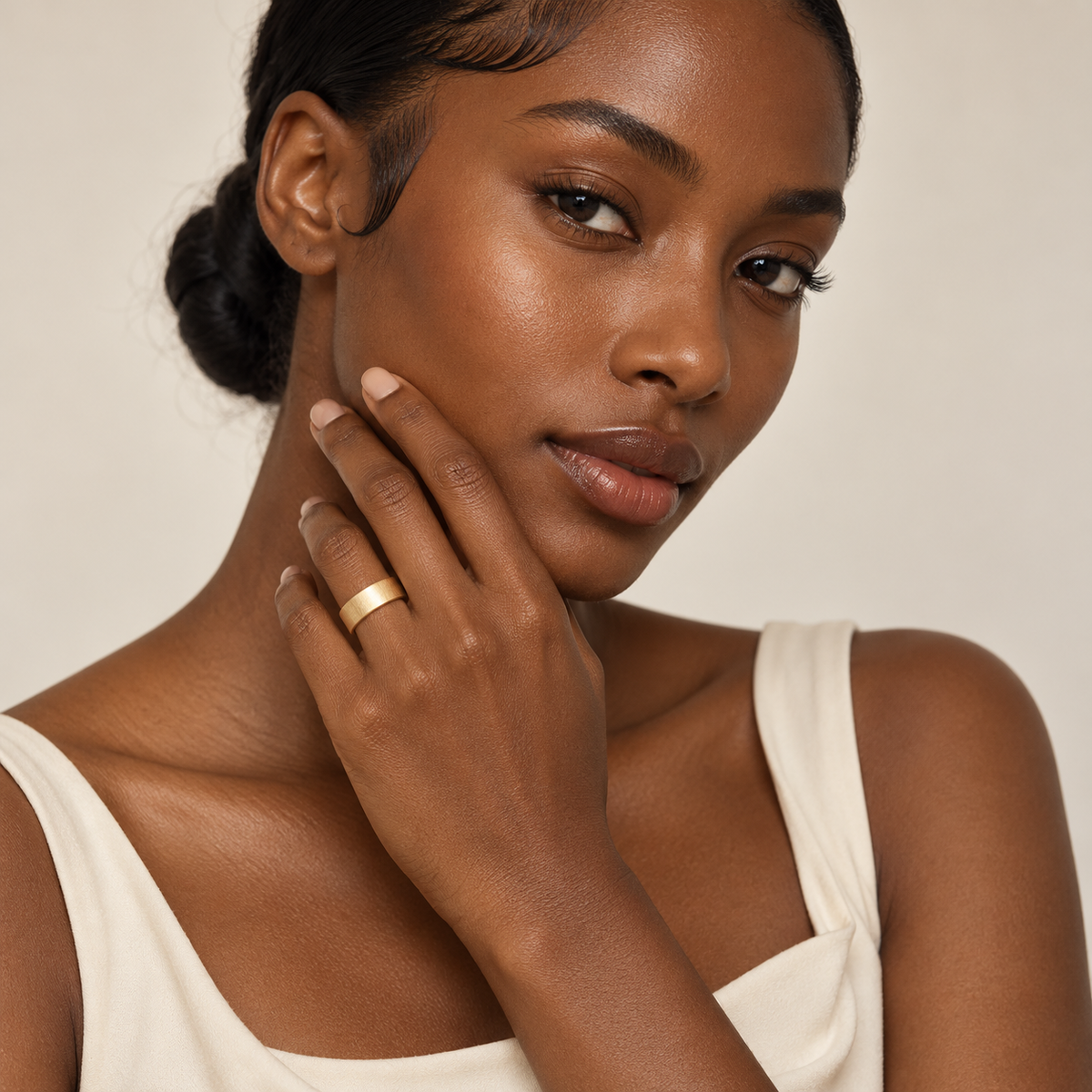 14K Yellow Gold Flat Band