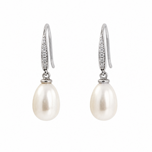 925 Sterling Silver Freshwater Pearl Drop Earrings