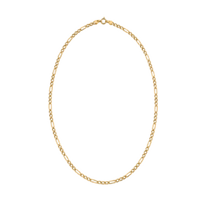 18K Yellow Gold Figaro Chain Necklace