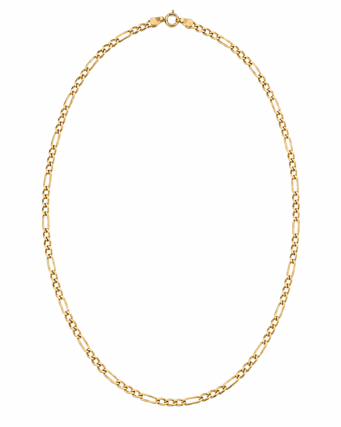 18K Yellow Gold Figaro Chain Necklace