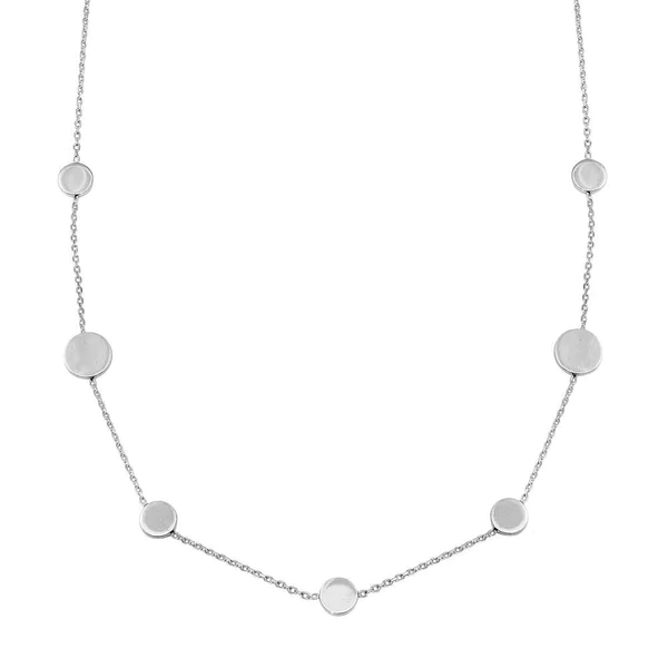 Sterling Silver Station Necklace