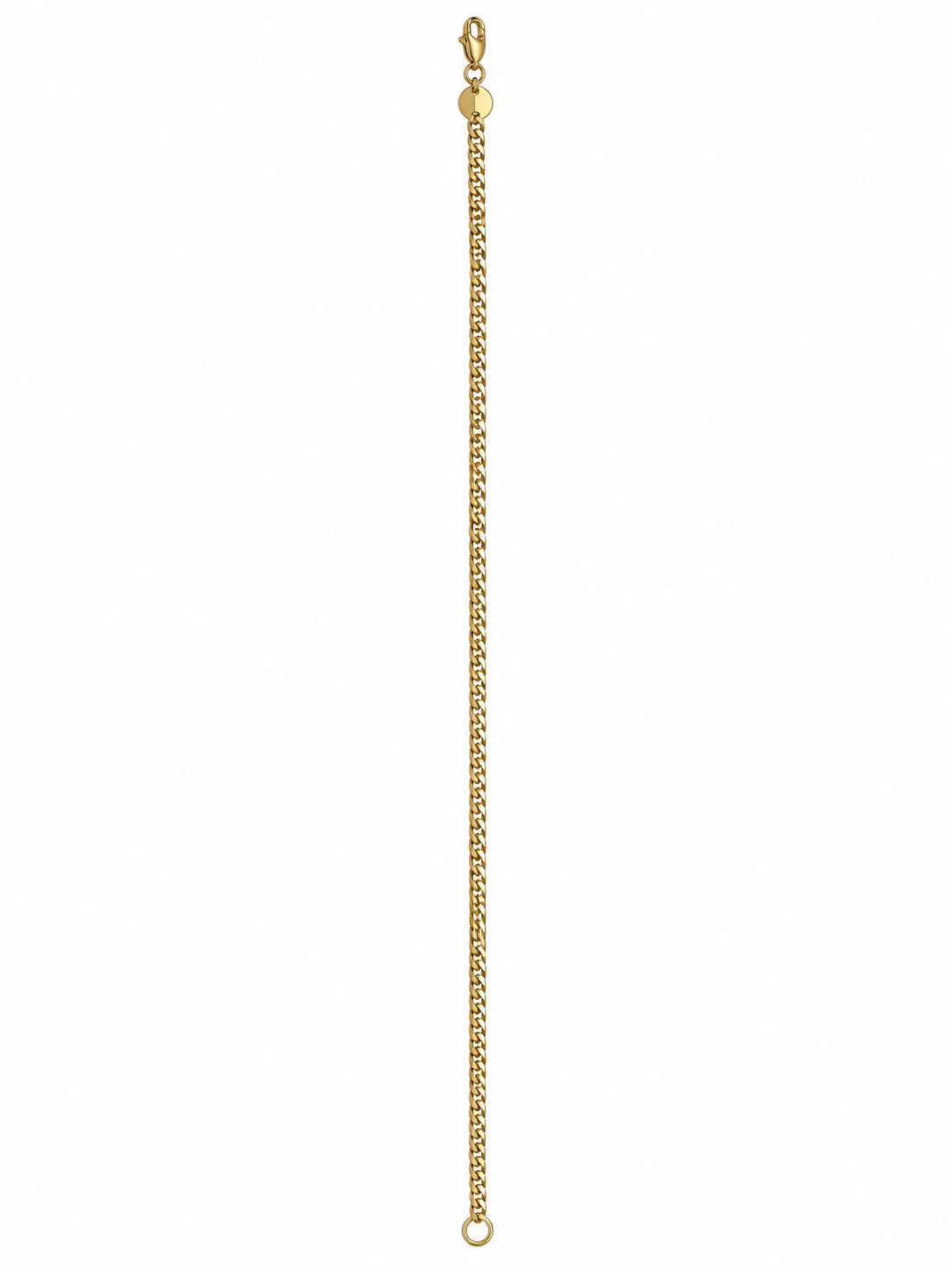 18K Yellow Gold Curb Chain Bracelet