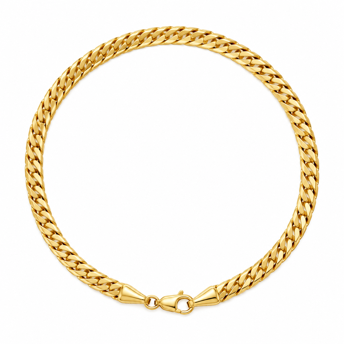 18K Yellow Gold Curb Link Bracelet