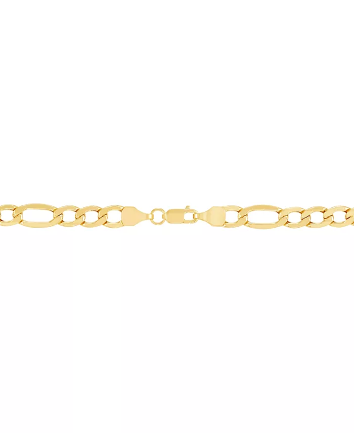 Yellow Gold Figaro Style Bracelet, 14k, 7 Inches