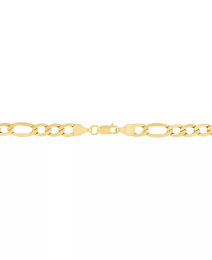 Yellow Gold Figaru Chain, 4mm, 18 Inches, 14k