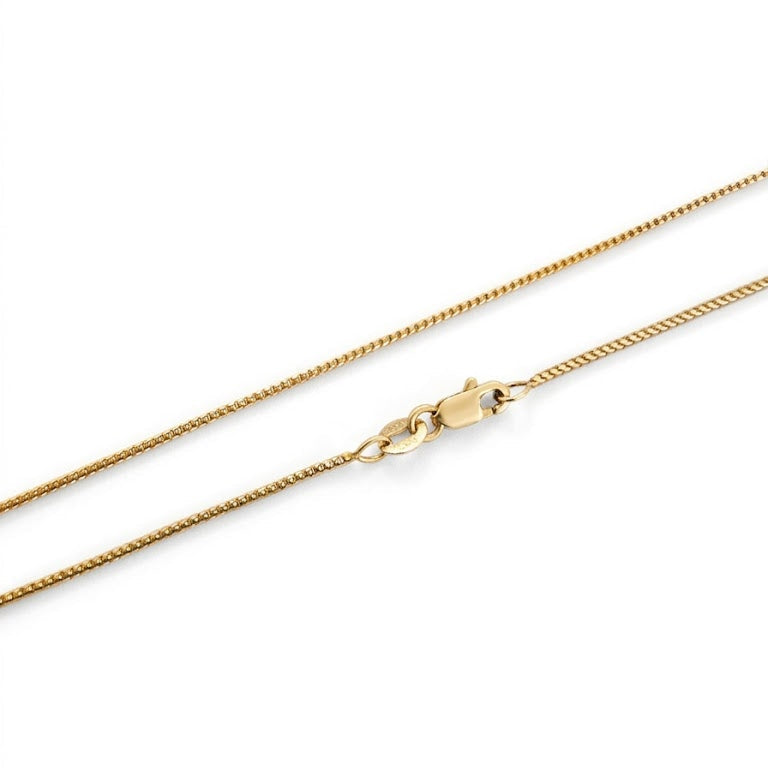 10K Yellow Gold Franco Chain Necklace 16"