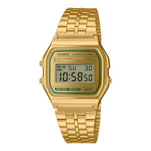 Gold-Tone Digital Watch Stainless Steel Band 36.8mm