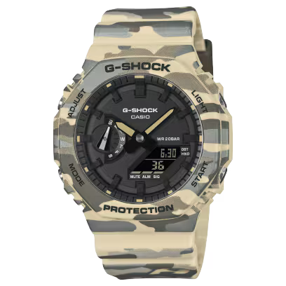 Casio G-Shock Carbon Resin Analog-Digital Watch 45.4mm 200m Water Resistant GA2100CM-5A