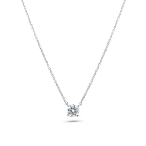 Certified GRA 925 Sterling Silver Rhodium Plated Moissanite Stone Halo Necklace