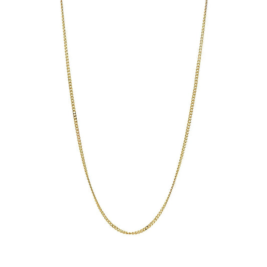 Yellow Gold Curb Chain necklace, 10k, 20 Inches