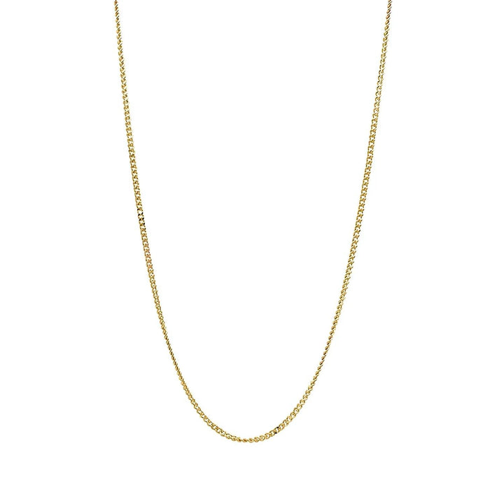 10K Yellow Gold Curb Chain necklace 20"