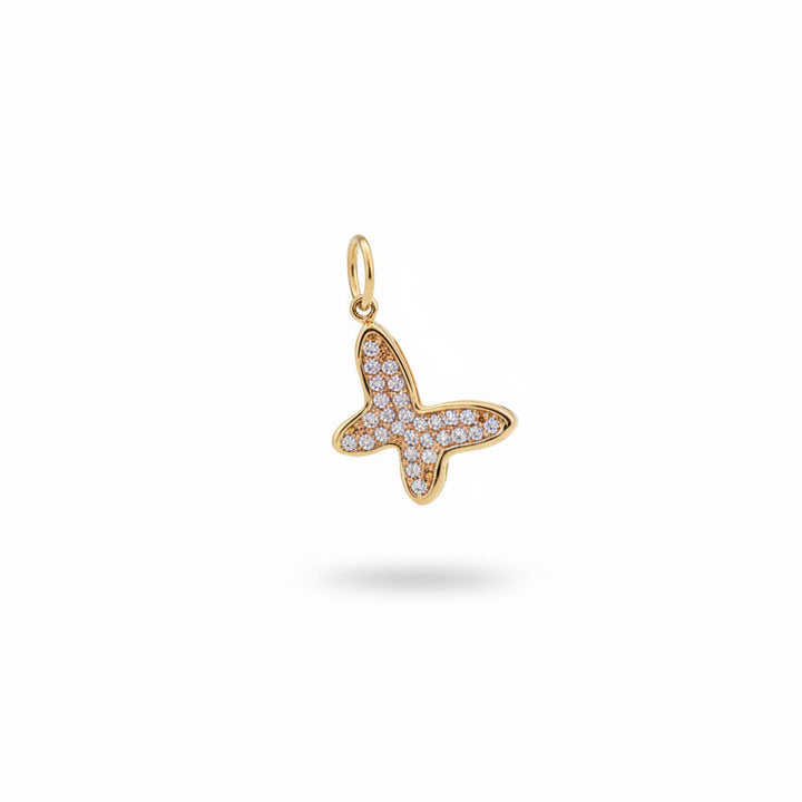 18K Yellow Gold Butterfly Pendant 1.3 gr
