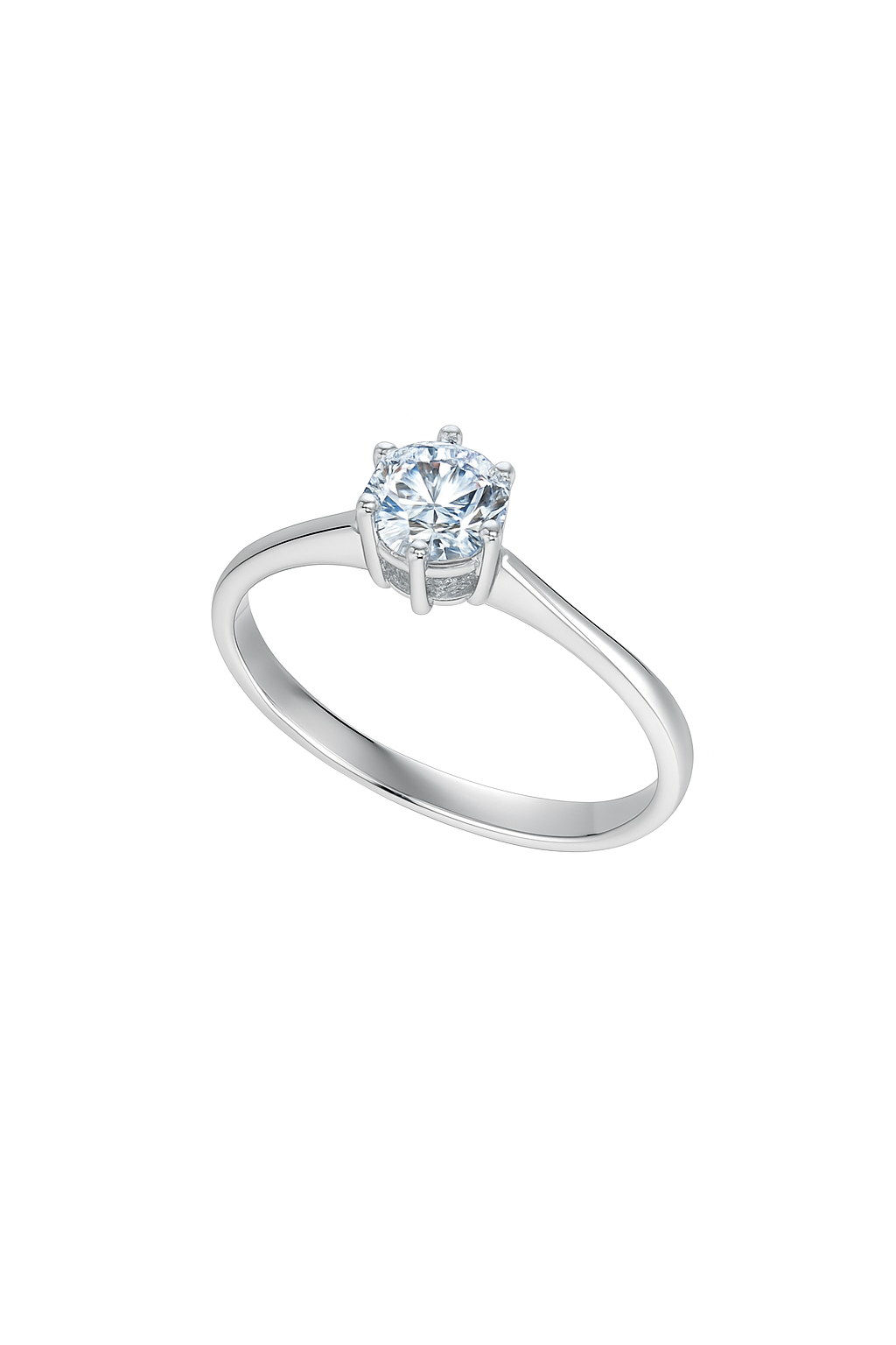 White Gold Solitaire Diamond Ring. 18k,  0.3ct, VS, F