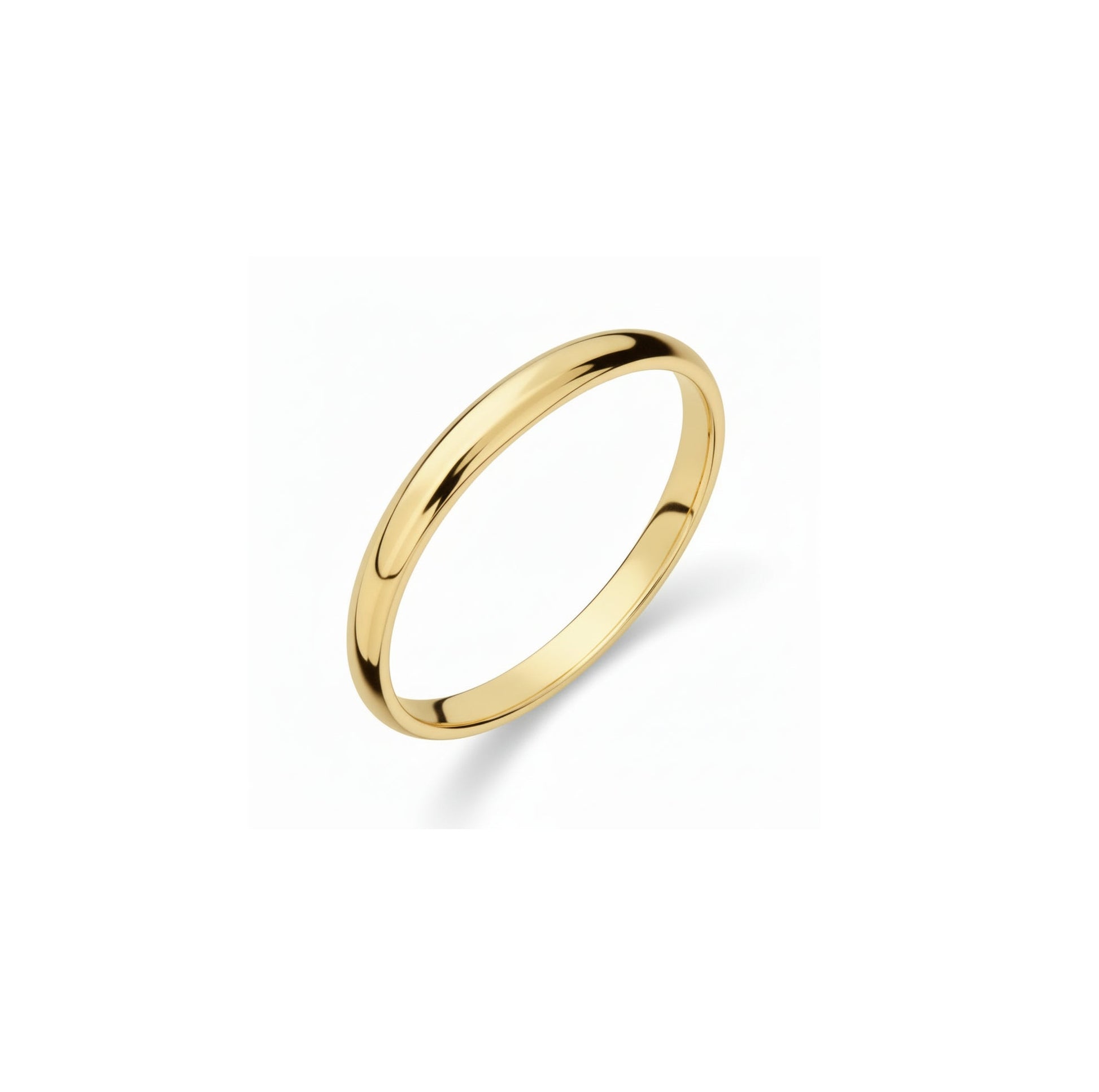 18K Yellow Gold Thin Band - 3mm