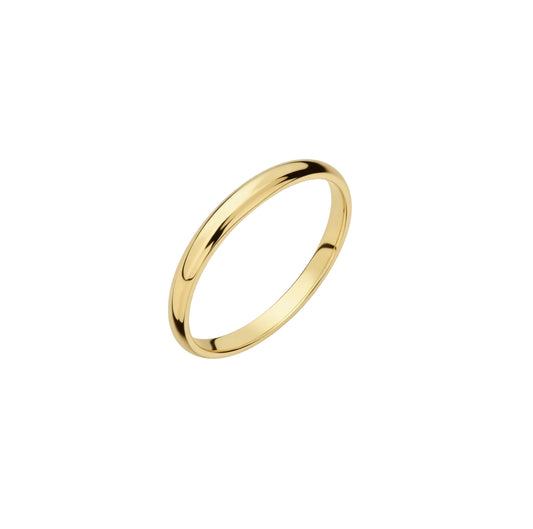 18K Yellow Gold Thin Band - 3mm