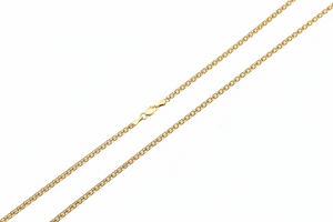 18K Yellow Gold Wheat Style Chain 16"