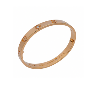 18K Rose Gold Cartier Love Bracelet with Diamonds, TDW: 0.42ct – Resale