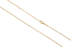 18K Yellow Gold Cable Link Chain 1.64 gr