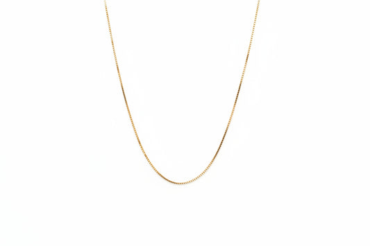 Yellow Gold Box Chain, 18k, 3.9gr, 18 inches