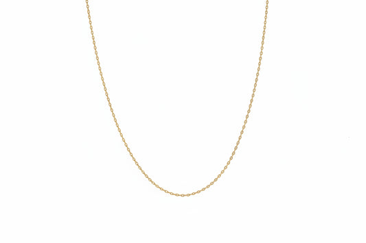 18K Yellow Gold Chain 16 to 18" Adjustable 2.59 gr