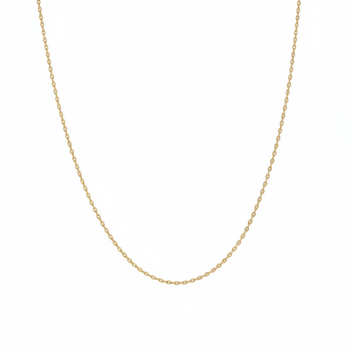 18K Yellow Gold Chain 16'' to 18" Adjustable