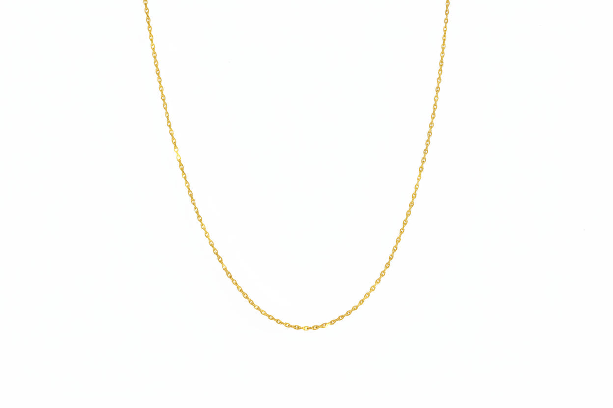 18K Yellow Gold Cable Chain 2.54 gr