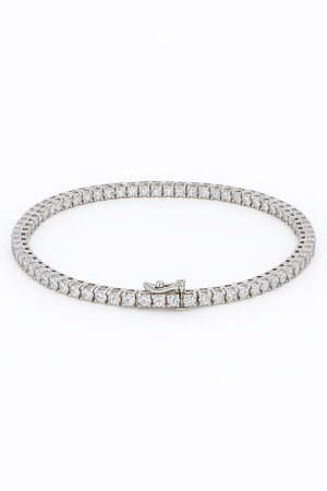 White Gold 2.75ct Tennis Bracelet with Diamonds. 14k, TDW: 2.75ct, VS-SI, F-G