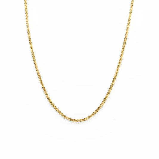 10K Yellow Gold Wheat Chain 17"