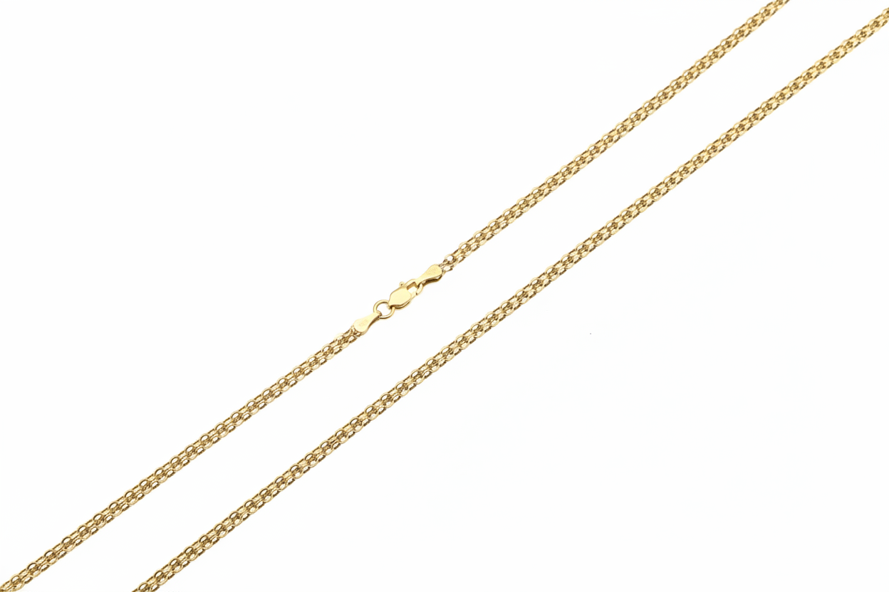 10K Yellow Gold Wheat Chain 17"
