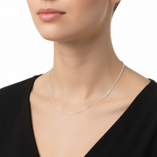 925 Sterling Silver Rolo Link Chain
