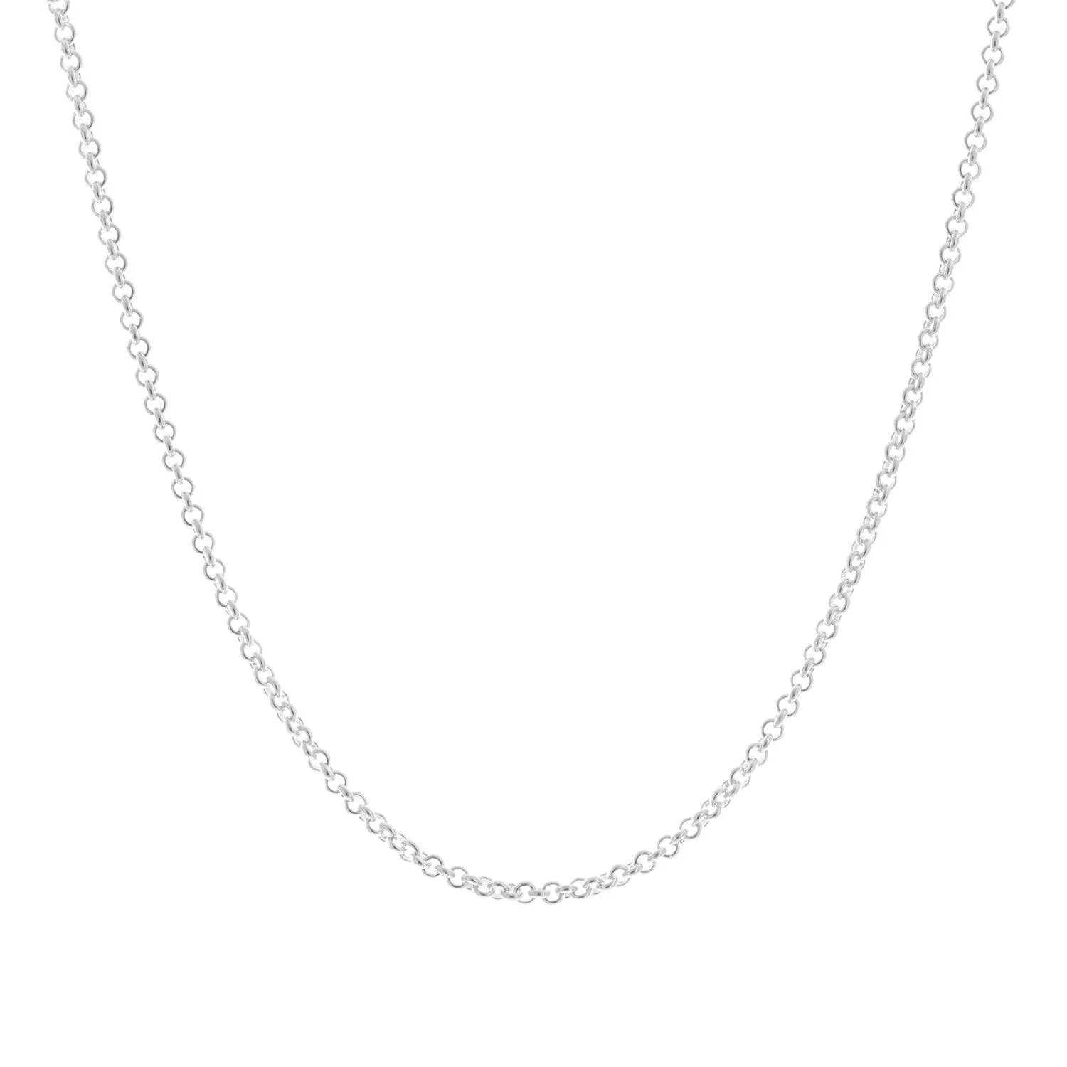 925 Sterling Silver Rolo Link Chain